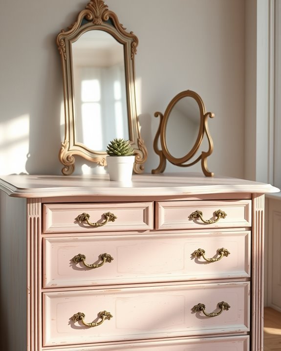 vintage charm with distressing