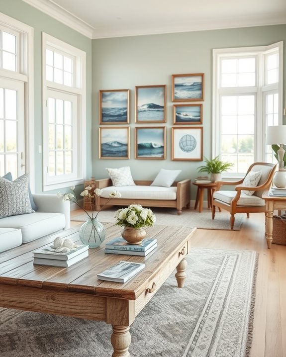 vintage coastal art charm