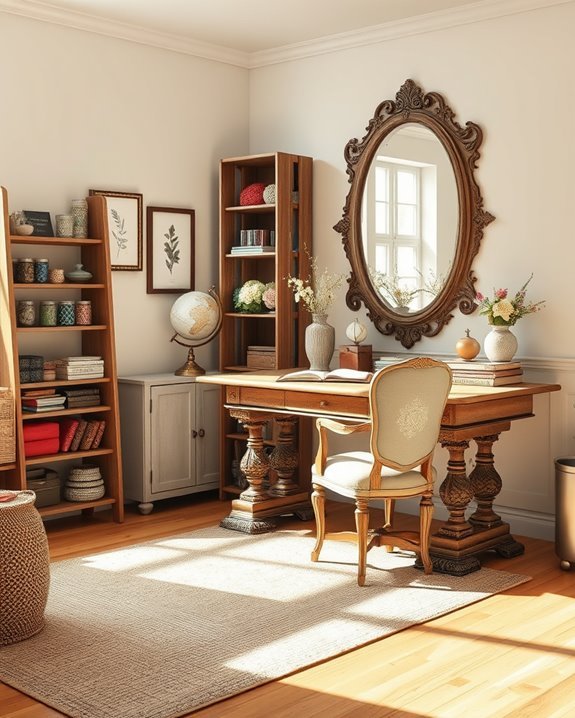 vintage decor enhances functionality