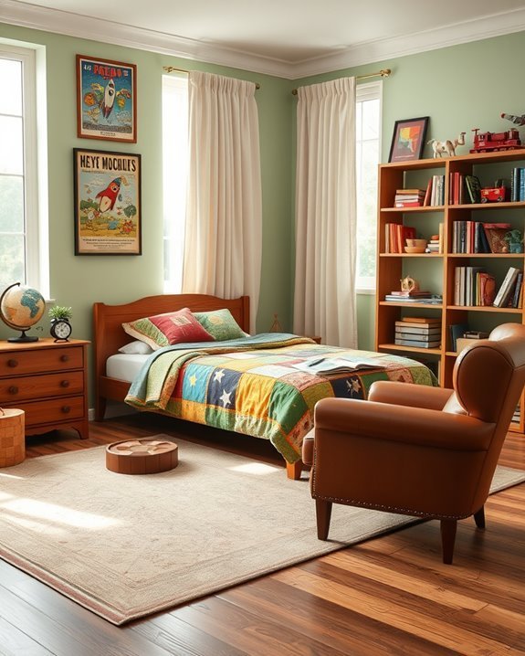 vintage decor for boys