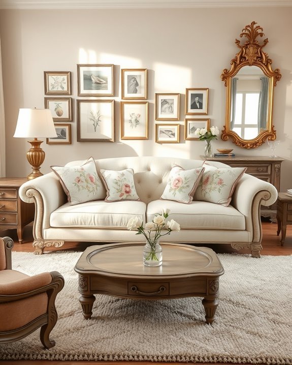 vintage elegance with cream