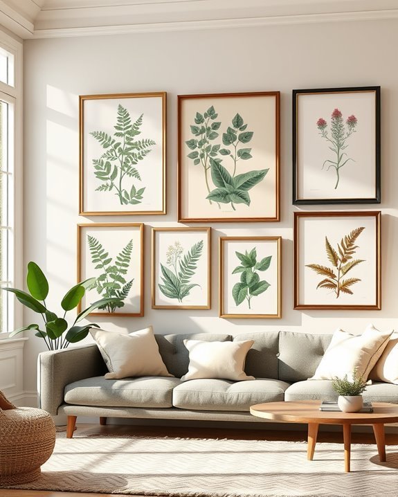vintage floral wall decor