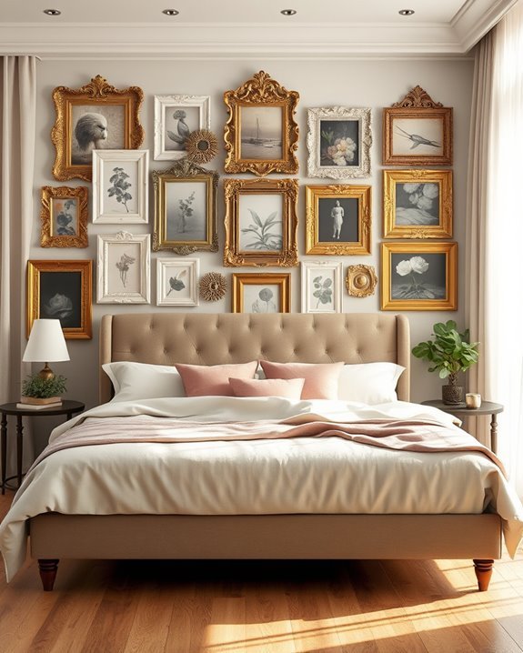 vintage frame wall collage