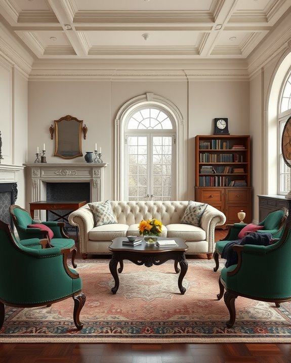 vintage furniture adds character