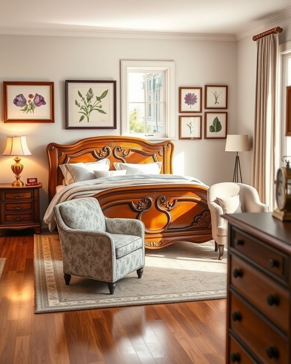 vintage furniture adds charm