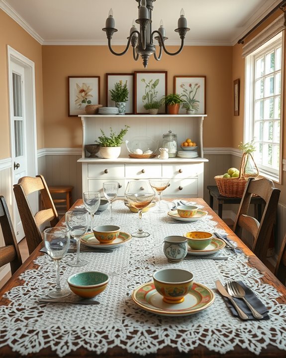 vintage glassware enhances nostalgia