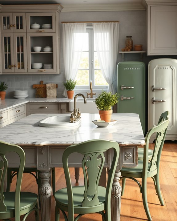vintage grey kitchen charm