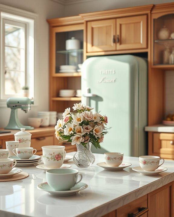 vintage kitchenware charm showcased