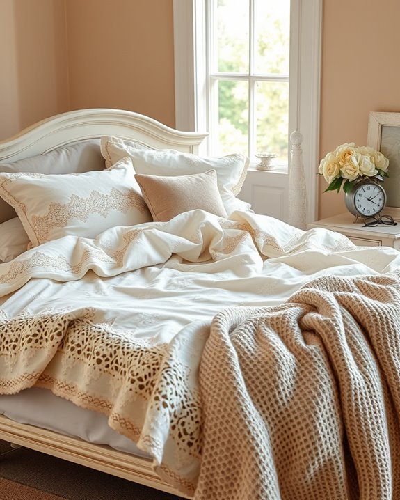 vintage lace bedding elegance