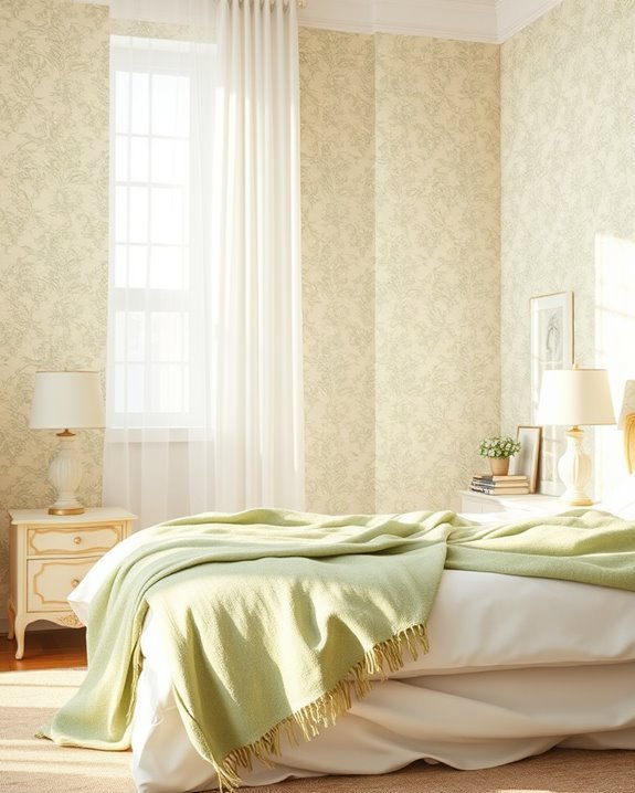 vintage lace soft green