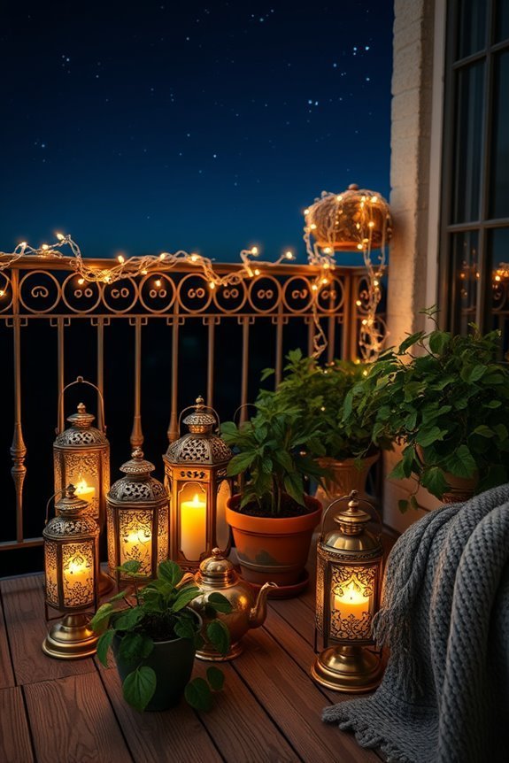 vintage lanterns for ambiance