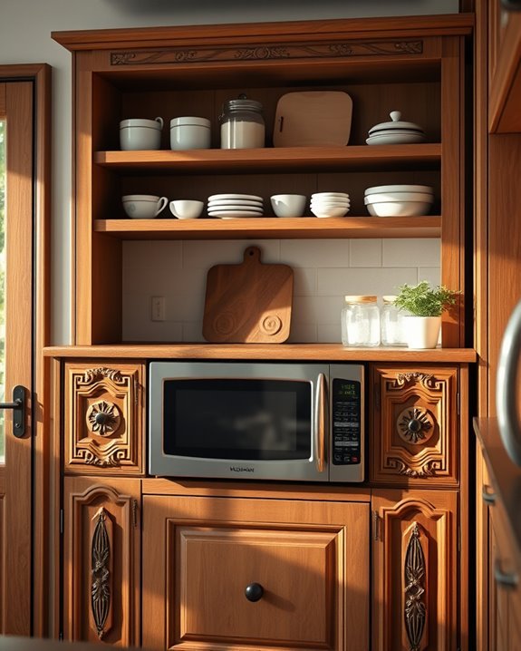 vintage microwave design charm