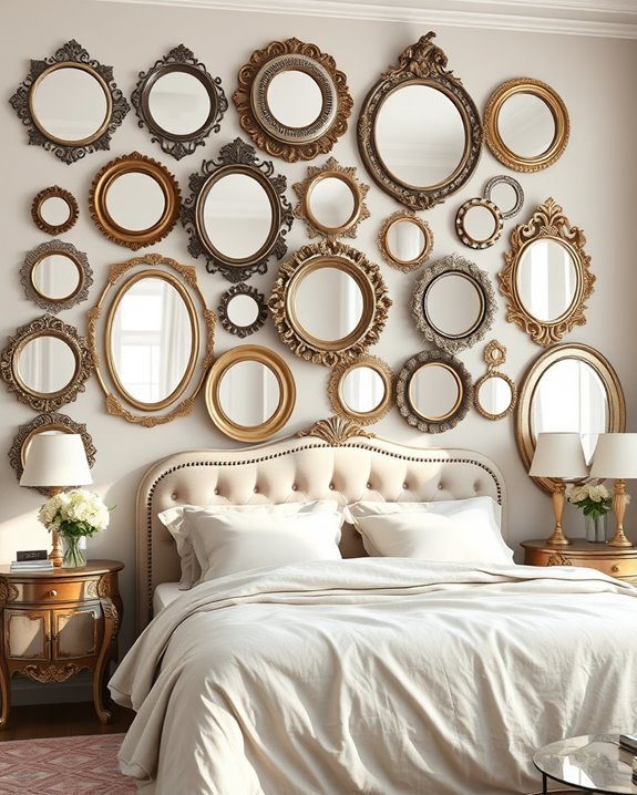 vintage mirror wall decor