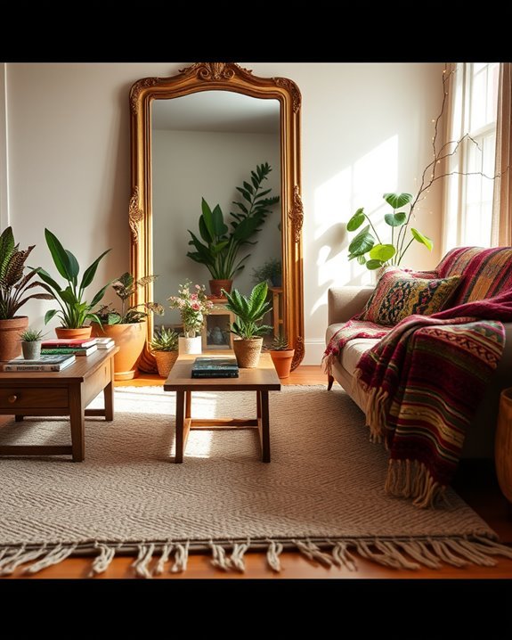 vintage mirrors add charm