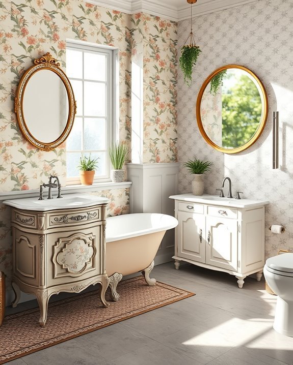 vintage modern bathroom blend
