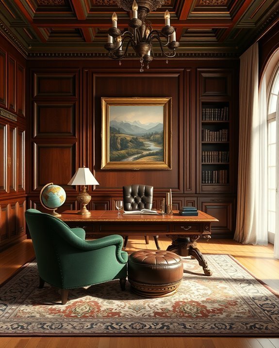 vintage office design charm