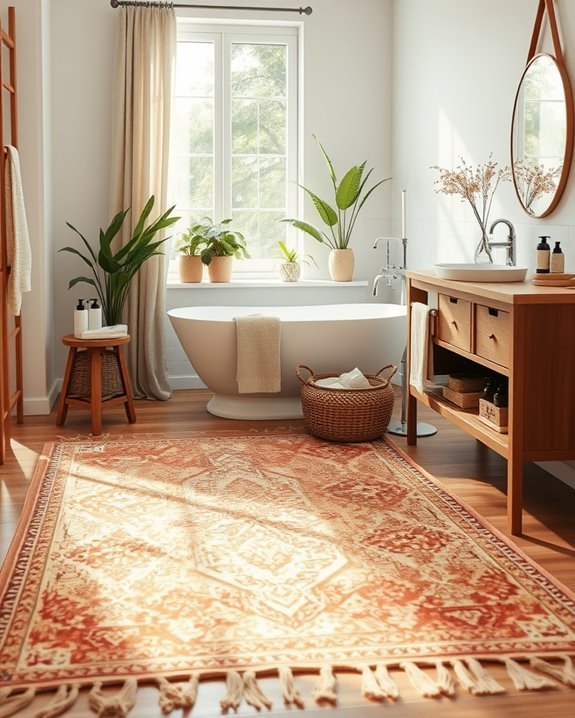 vintage rugs enhance ambiance