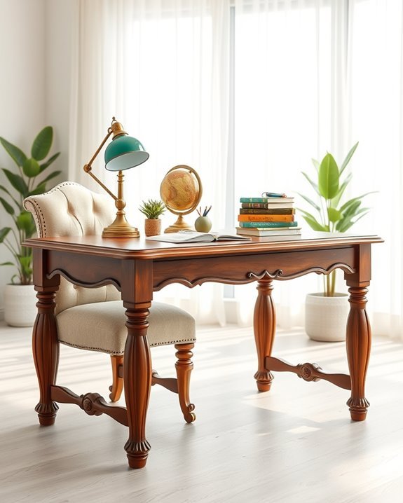 vintage study table charm