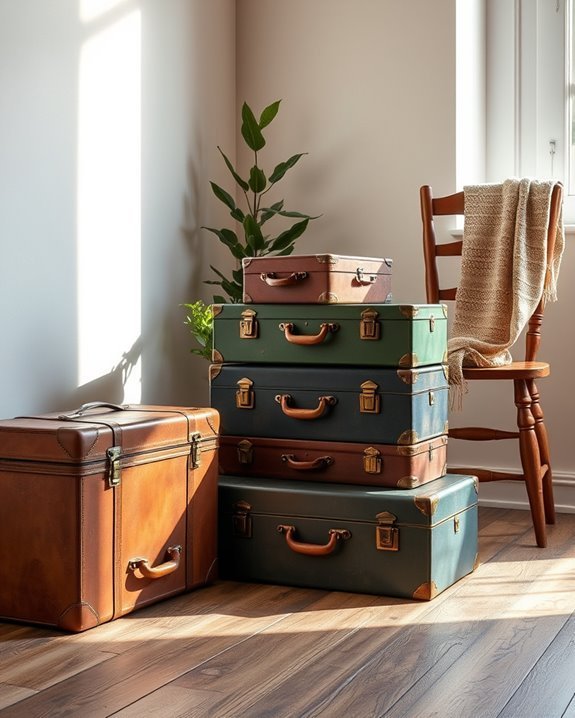 vintage suitcase decor ideas