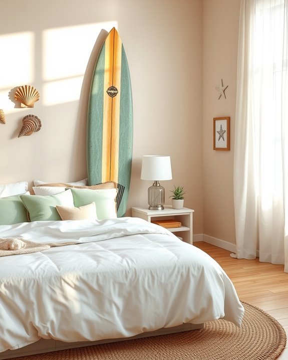 vintage surfboard wall art