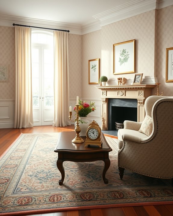 vintage textiles and ceramics