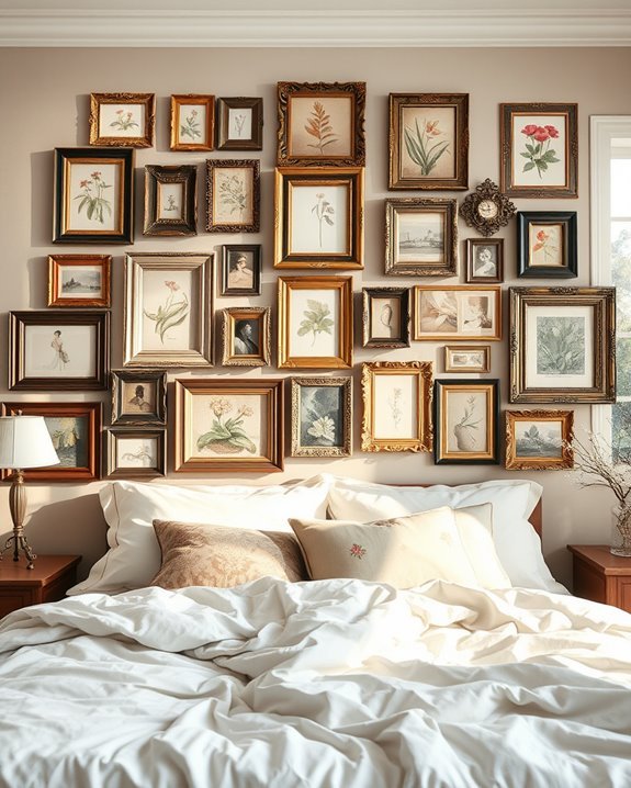 vintage wall frame collage