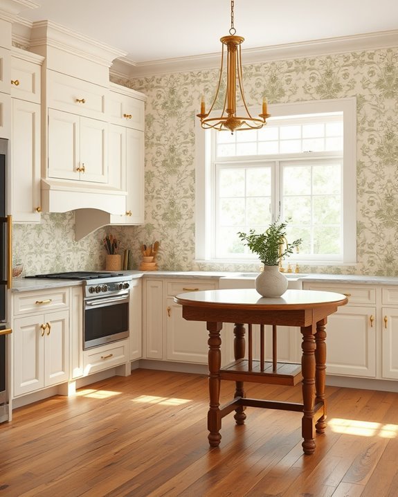 vintage wallpaper for kitchens
