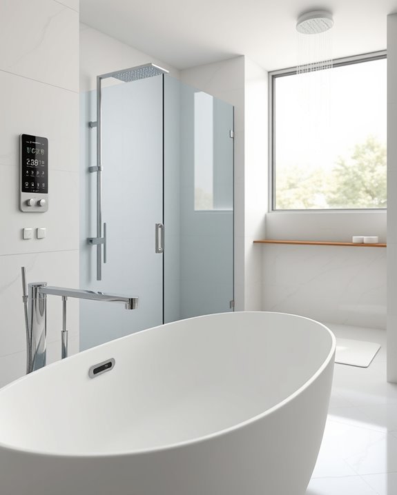 voice activated luxury shower controls