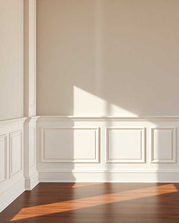 wainscoting enhances home elegance