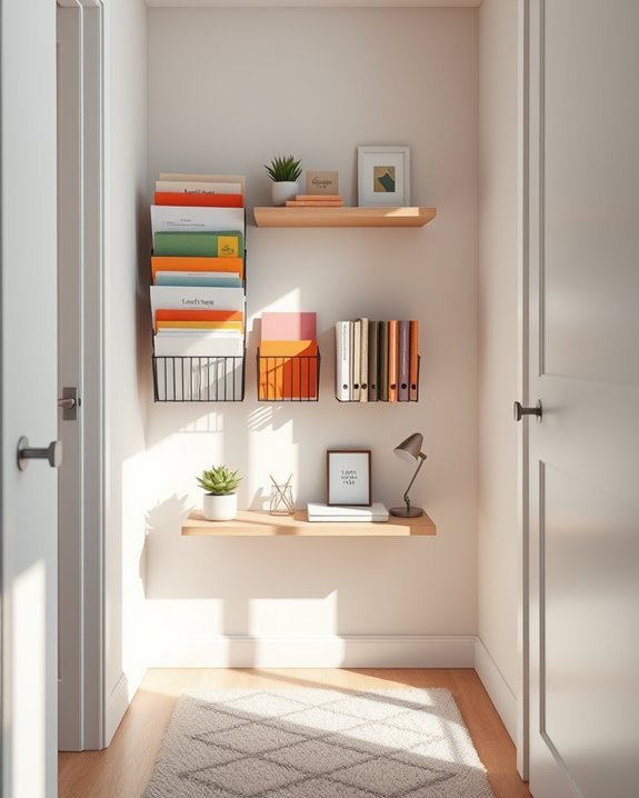 wall mounted file organization solution