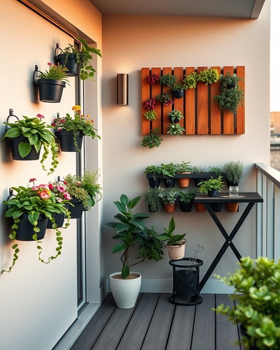 wall mounted greenery and decor
