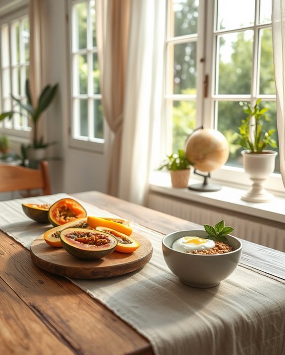 wanderlust inspired breakfast decor