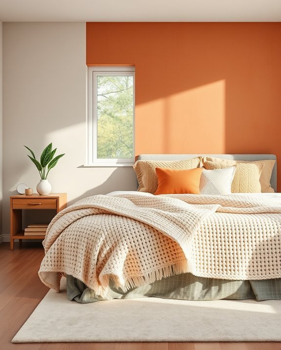warm accent wall ideas