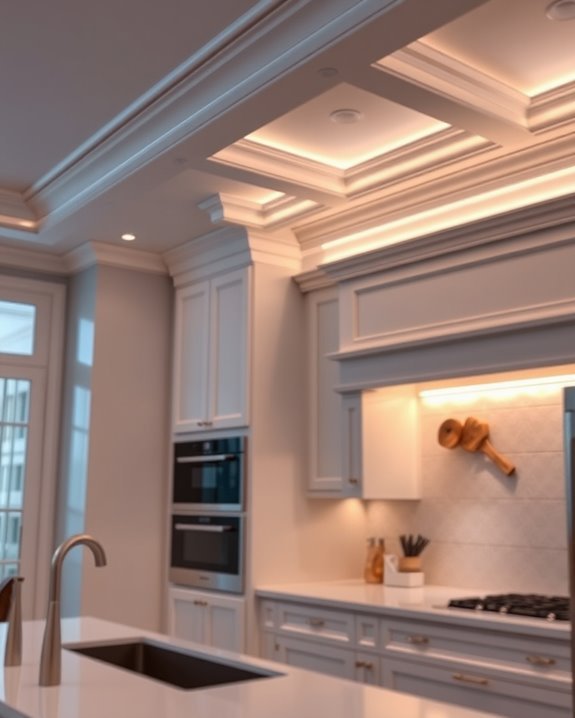 warm ambient crown lighting