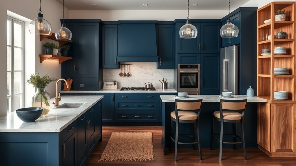 warm and cool kitchen design