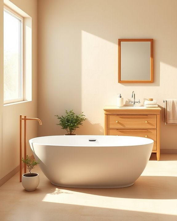 warm beige bathroom retreat