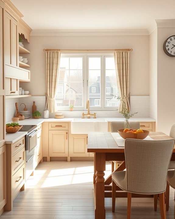 warm beige farmhouse charm
