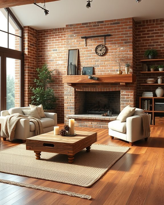 warm brick for cozy climates