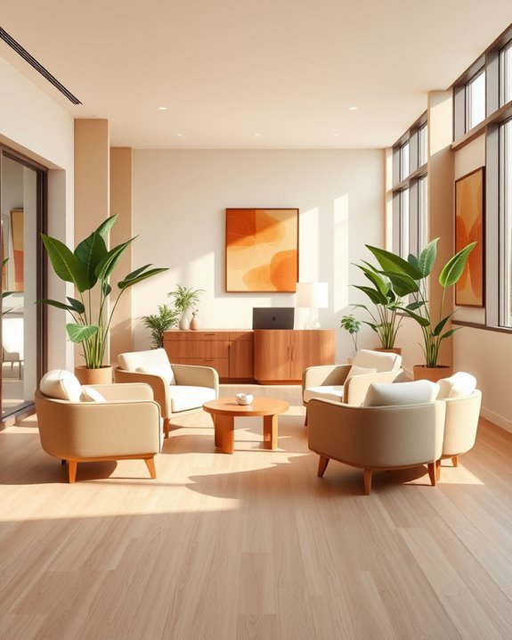 warm calming color palettes