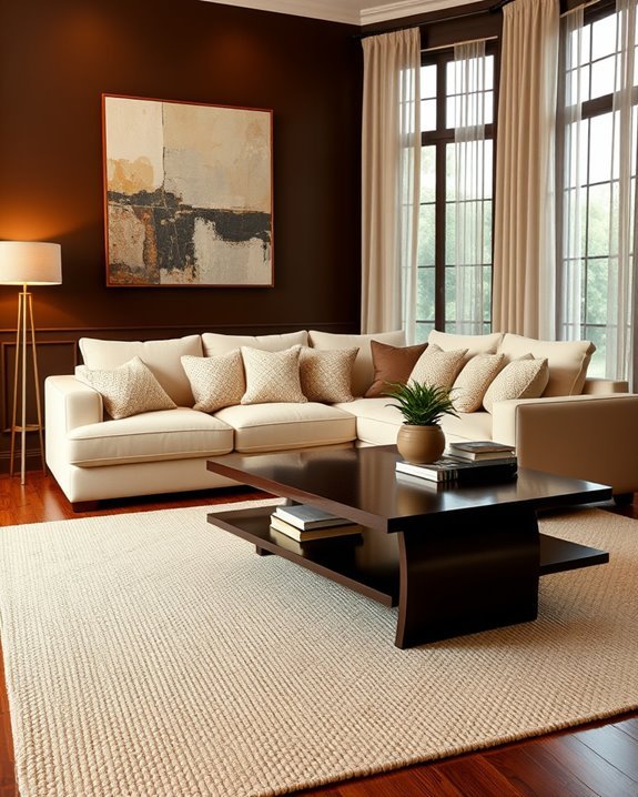 warm chocolate cream elegance