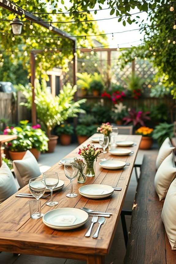 warm communal dining experience