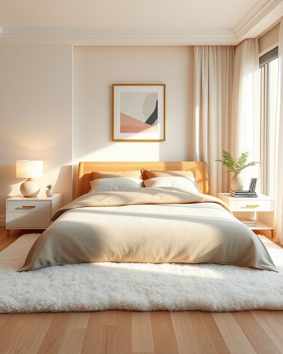 warm cozy bedroom lighting