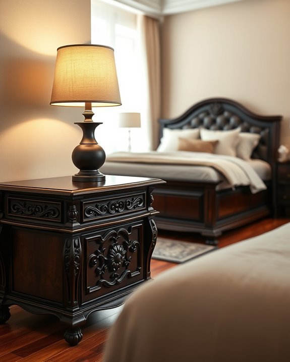 warm dark wood lighting