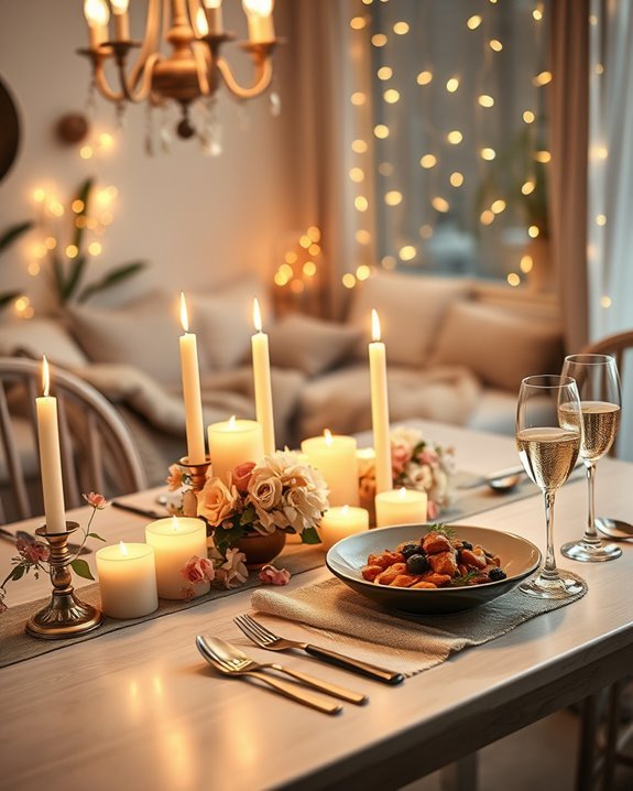 warm dim lighting ambiance