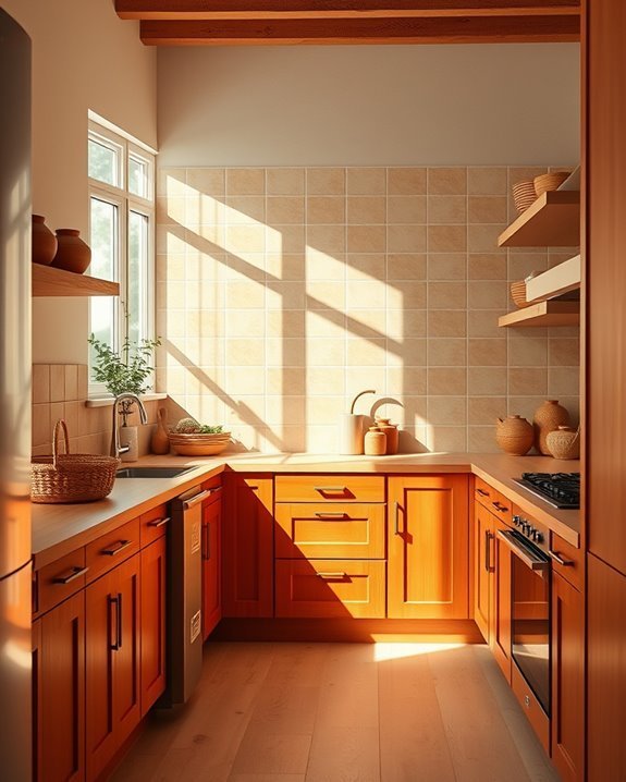 warm earthy kitchen aesthetic