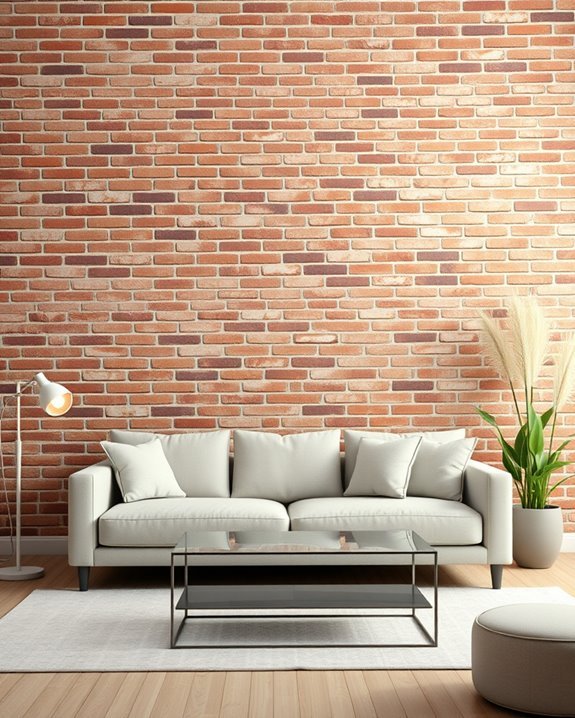 warm inviting brick ambiance