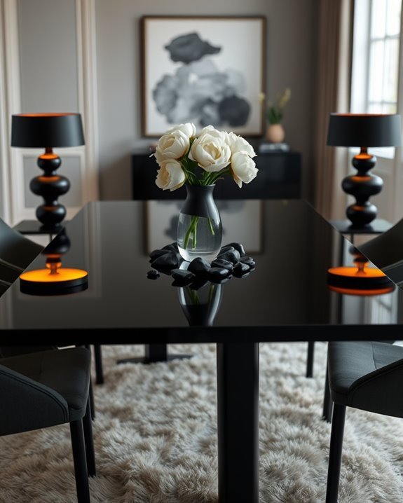 warm inviting dining ambiance