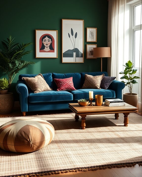 warm inviting jewel tones