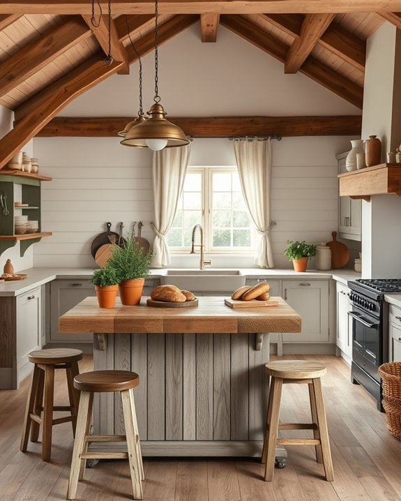 warm inviting kitchen lighting