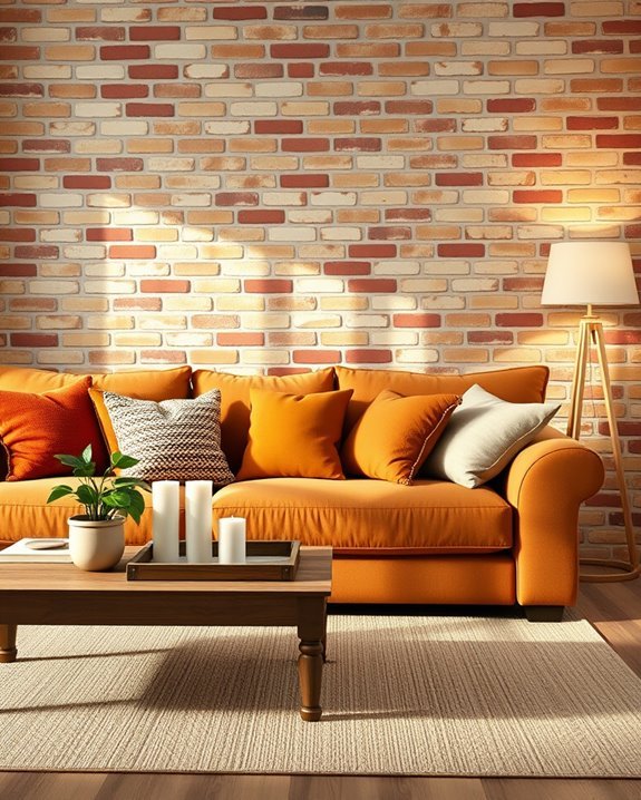warm inviting living room